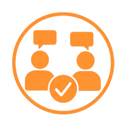 Icon representing developing 360 feedback action plans - guiding participants to turn insights from their feedback into clear, actionable development objectives.